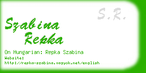 szabina repka business card